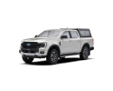 ALU-CAB | HARD-TOP "CONTOUR" PARA FORD RANGER (2023+) D/CAB CON VENTANAS LATERALES ABATIBLES Y CRISTAL DESLIZANTE.
