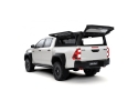 ALU-CAB | HARD-TOP "CONTOUR" PARA TOYOTA HILUX REVO (2016+) COM JANELAS LATERAIS REBATÍVEIS E VIDROS DESLIZANTES.
