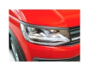 EMBELLECEDORES DE FAROS DELANTEROS EN ABS, COLOR NEGRO PARA VOLKSWAGEN TRANSPORTER T6 2015-2024
