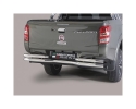 PROTECTOR TRASERO EN DOBLE TUBO INOX Ø63MM. TIPO DBR PARA FIAT FULLBACK 2016-