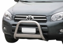 DEFENSA CENTRAL INOX Ø63MM CON TRAVIESA. HOMOLOGACIÓN CE PARA TOYOTA RAV4 2006-2009