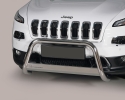 DEFENSA CENTRAL INOX Ø63MM CON TRAVIESA. HOMOLOGACIÓN CE PARA JEEP CHEROKEE 2014-