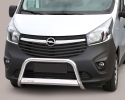 PARA-LAMA CENTRAL EM AÇO INOXIDÁVEL Ø63MM COM CROSSBODY. APROVAÇÃO CE PARA OPEL VIVARO 2014-2019