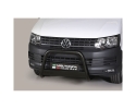 DEFENSA CENTRAL INOX NEGRO Ø63MM CON TRAVIESA. HOMOLOGACIÓN CE PARA VOLKSWAGEN TRANSPORTER T6 2015-2024