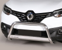DEFENSA CENTRAL INOX Ø63MM CON TRAVIESA. HOMOLOGACIÓN CE PARA RENAULT KADJAR 2015-