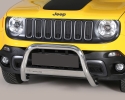 DEFENSA CENTRAL INOX Ø63MM CON TRAVIESA. HOMOLOGACIÓN CE PARA JEEP RENEGADE 2014- (VERSIÓN TRAIL-HAWK)