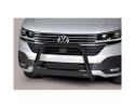 PARA-LAMA CENTRAL EM AÇO INOX PRETO Ø63MM COM CROSSBODY. APROVAÇÃO CE PARA VOLKSWAGEN TRANSPORTER T6 2015-2024 (T6.1; SOM...
