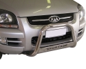 DEFENSA CENTRAL INOX Ø63MM CON GRABACIÓN. HOMOLOGACIÓN CE PARA KIA SPORTAGE 2004-2010 (SOLO 2004-2008)
