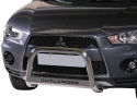 DEFENSA CENTRAL INOX Ø63MM CON GRABACIÓN. HOMOLOGACIÓN CE PARA MITSUBISHI OUTLANDER 2010-2012