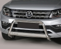 DEFENSA CENTRAL INOX Ø63MM CON GRABACIÓN. HOMOLOGACIÓN CE PARA VOLKSWAGEN AMAROK 2010-2022 (TREND-LINE)
