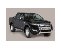 DEFENSA CENTRAL INOX Ø63MM CON GRABACIÓN. HOMOLOGACIÓN CE PARA FORD RANGER 2012-2022