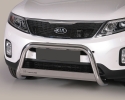 DEFENSA CENTRAL INOX Ø63MM CON GRABACIÓN. HOMOLOGACIÓN CE PARA KIA SORENTO 2014-2015