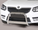 DEFENSA CENTRAL INOX Ø63MM CON GRABACIÓN. HOMOLOGACIÓN CE PARA SKODA YETI 2014-2018