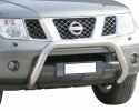 PARA-LAMA CENTRAL EM AÇO INOXIDÁVEL Ø76MM SEM CROSSBODY. APROVAÇÃO CE PARA NISSAN NAVARA D40 2005-2015 (SOMENTE 2005-2010)