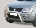 DEFENSA CENTRAL INOX Ø76MM SIN TRAVIESA. HOMOLOGACIÓN CE PARA SUZUKI GRAND VITARA 2005-2008