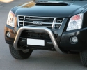 DEFENSA CENTRAL INOX Ø76MM SIN TRAVIESA. HOMOLOGACIÓN CE PARA ISUZU D-MAX/RODEO 2002-2012 (SOLO 2007-2012)