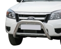 DEFENSA CENTRAL INOX Ø76MM SIN TRAVIESA. HOMOLOGACIÓN CE PARA FORD RANGER 2006-2012 (SOLO 2009-2012)