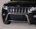 PARA-LAMA CENTRAL EM AÇO INOXIDÁVEL Ø76MM SEM CROSSBODY. APROVAÇÃO CE PARA JEEP GRAND CHEROKEE 2010- (SOMENTE 2010-2013)