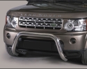 DEFENSA CENTRAL INOX Ø76MM SIN TRAVIESA. HOMOLOGACIÓN CE PARA LAND-ROVER DISCOVERY III Y IV 2004-2016 (SOLO DISCOVERY IV)
