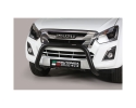 DEFENSA CENTRAL INOX Ø76MM SIN TRAVIESA. HOMOLOGACIÓN CE PARA ISUZU D-MAX 2012-2020 (COMPATIBLE 2012 Y 2017)