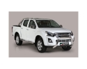 DEFENSA CENTRAL INOX Ø76MM SIN TRAVIESA. HOMOLOGACIÓN CE PARA ISUZU D-MAX 2012-2020 (COMPATIBLE 2012 Y 2017)