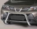 DEFENSA CENTRAL INOX Ø76MM SIN TRAVIESA. HOMOLOGACIÓN CE PARA TOYOTA RAV4 2013-2018 (SOLO 2013-2016)