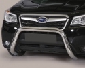 DEFENSA CENTRAL INOX Ø76MM SIN TRAVIESA. HOMOLOGACIÓN CE PARA SUBARU FORESTER 2013-2018