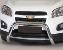 DEFENSA CENTRAL INOX Ø76MM SIN TRAVIESA. HOMOLOGACIÓN CE PARA CHEVROLET TRAX 2013-