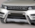 DEFENSA CENTRAL INOX Ø76MM SIN TRAVIESA. HOMOLOGACIÓN CE PARA LAND-ROVER RANGE ROVER SPORT 2014-2023