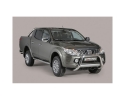 DEFENSA CENTRAL INOX Ø76MM SIN TRAVIESA. HOMOLOGACIÓN CE PARA MITSUBISHI L200 TRITON 2015-2019