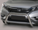 DEFENSA CENTRAL INOX Ø76MM SIN TRAVIESA. HOMOLOGACIÓN CE PARA HONDA CR-V 2016-2018