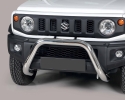 DEFENSA CENTRAL INOX Ø76MM SIN TRAVIESA. HOMOLOGACIÓN CE PARA SUZUKI JIMNY 2018-