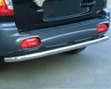 PROTECTOR DE PARAGOLPES TRASERO EN TUBO INOX Ø63MM PARA HYUNDAI SANTA FE 2001-2006 (SOLO 2001-2005)