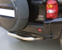 PROTECTOR DE PARAGOLPES TRASERO EN TUBO INOX Ø76MM PARA JEEP CHEROKEE KJ 2001-2008