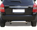 PROTECTOR DE PARAGOLPES TRASERO EN TUBO INOX Ø76MM PARA HYUNDAI TUCSON 2004-2010