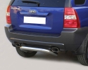 PROTETOR DE PÁRA-CHOQUES TRASEIRO EM TUBO DE AÇO INOXIDÁVEL Ø76MM PARA KIA SPORTAGE 2004-2010 (SOMENTE 2005-2008)