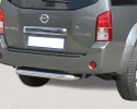 PROTECTOR DE PARAGOLPES TRASERO EN TUBO INOX Ø76MM PARA NISSAN PATHFINDER 2005-2014 (SOLO 2005-2010)