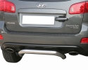 PROTECTOR DE PARAGOLPES TRASERO EN TUBO INOX Ø76MM PARA HYUNDAI SANTA FE 2006-2010