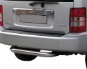 PROTETOR DE PÁRA-CHOQUES TRASEIRO EM TUBO DE AÇO INOXIDÁVEL Ø76MM PARA JEEP CHEROKEE KK 2008-2014