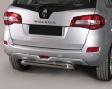 PROTECTOR DE PARAGOLPES TRASERO EN TUBO INOX Ø76MM (CENTRAL) PARA RENAULT KOLEOS 2008-2015
