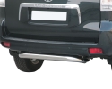 PROTETOR DE PÁRA-CHOQUES TRASEIRO EM TUBO DE AÇO INOXIDÁVEL Ø76MM PARA TOYOTA LANDCRUISER J150 2009- (5 PORTAS; SOMENTE 2...