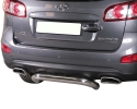 PROTETOR DE PÁRA-CHOQUES TRASEIRO EM TUBO DE AÇO INOXIDÁVEL Ø76MM PARA HYUNDAI SANTA FE 2010-2012
