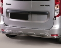PROTECTOR DE PARAGOLPES TRASERO EN TUBO INOX Ø63MM PARA DACIA DOKKER 2012-