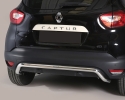 PROTECTOR DE PARAGOLPES TRASERO EN TUBO INOX Ø50MM PARA RENAULT CAPTUR 2013-