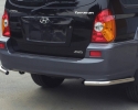PROTECTOR INFERIOR DE ESQUINAS TRASERAS EN TUBO INOX Ø50MM PARA HYUNDAI TERRACAN 2001-2007