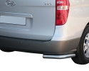 PROTECTOR INFERIOR DE ESQUINAS TRASERAS EN TUBO INOX Ø63MM PARA HYUNDAI H-1 2008-
