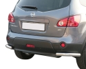PROTECTOR INFERIOR DE ESQUINAS TRASERAS EN TUBO INOX Ø63MM PARA NISSAN QASHQAI+2 2008-2010