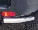 PROTETOR DE CANTO TRASEIRO INFERIOR EM TUBO DE AÇO INOXIDÁVEL Ø63MM PARA TOYOTA LANDCRUISER J150 2009- (5 PORTAS; SOMENTE ...