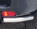 PROTETOR DE CANTO TRASEIRO INFERIOR EM TUBO DE AÇO INOXIDÁVEL Ø63MM PARA TOYOTA LANDCRUISER J150 2009- (3 PORTAS; SOMENTE ...