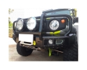 AFN | PARACHOQUES FRONTAL CON BASE DE CABRESTANTE CON FAROS INTEGRADOS. VERSIÓN ÁFRICA PARA SUZUKI JIMNY 2018-